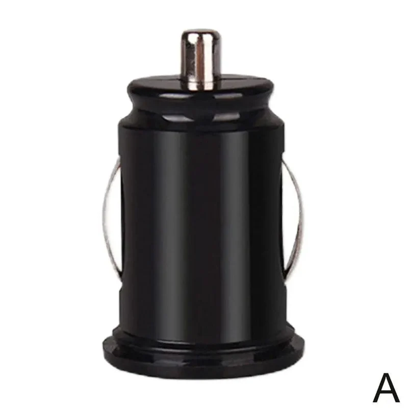 Autoladegerät, Telefonladegerät, kompakter Zigarettenanzünder-USB-Ladeadapter, 12-24 V, 2-Loch-USB-Schnittstelle für iPhone