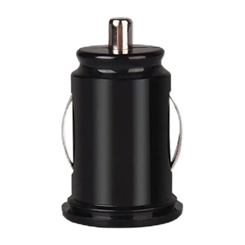 Autoladegerät, Telefonladegerät, kompakter Zigarettenanzünder-USB-Ladeadapter, 12-24 V, 2-Loch-USB-Schnittstelle für iPhone