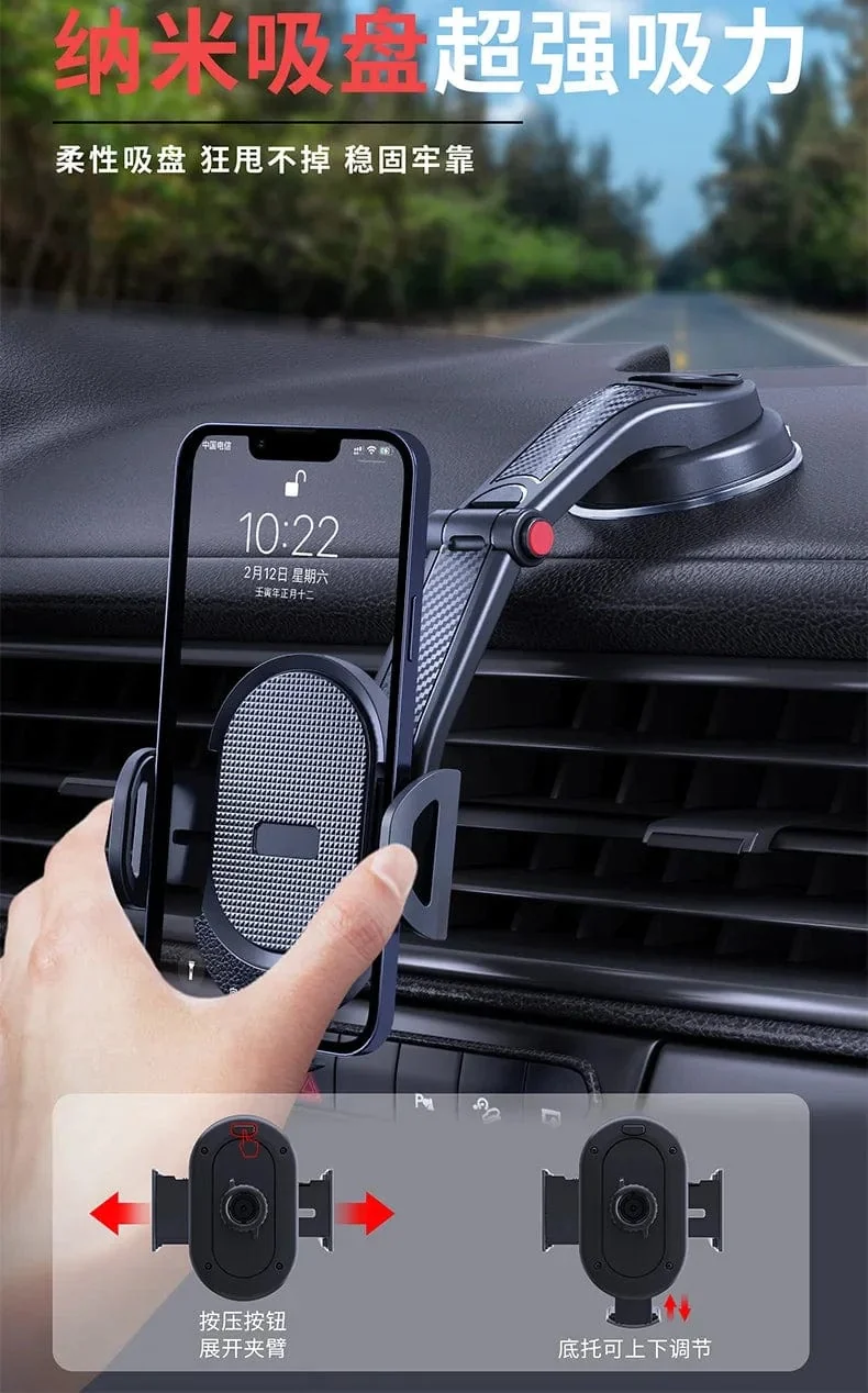 Autotelefonhalter Auto-Sauger-Telefonhalter Handyhalterung Ständer Auto Windschutzscheibe Armaturenbrett GPS Rotationshalterung für iPhone Samsung