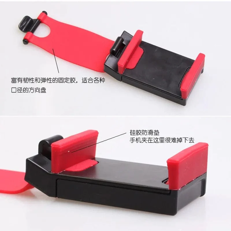 Universal Auto Halterung Auto Lenkrad Telefon Halter Clip Ständer Elastische Schnalle GPS Navigator Montieren Auto Telefon Halter