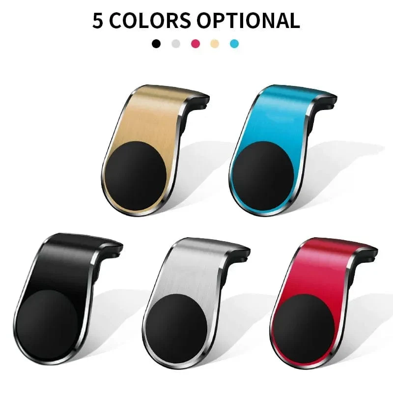 Magnetischer Telefonhalter Auto L-förmiger Handyhalter Auto Lüftungsschlitz Smartphone Mobiler Ständer Halterung Clip GPS Ständer Universalhalterung