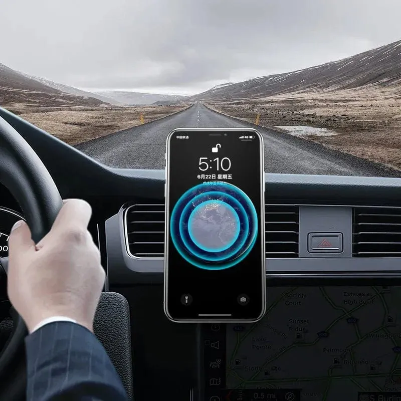 Magnetischer Telefonhalter Auto L-förmiger Handyhalter Auto Lüftungsschlitz Smartphone Mobiler Ständer Halterung Clip GPS Ständer Universalhalterung
