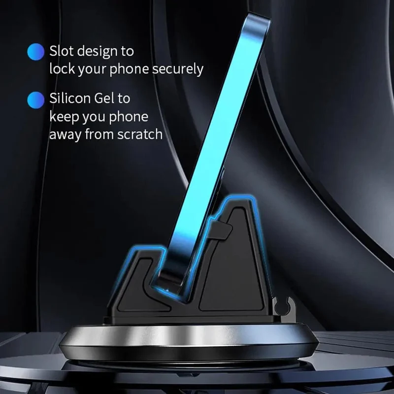Autotelefonhalter steht drehbare Unterstützung Anti-Rutsch-Mobiltelefon 360-Grad-Halterung Armaturenbrett GPS-Navigation Universal-Autozubehör