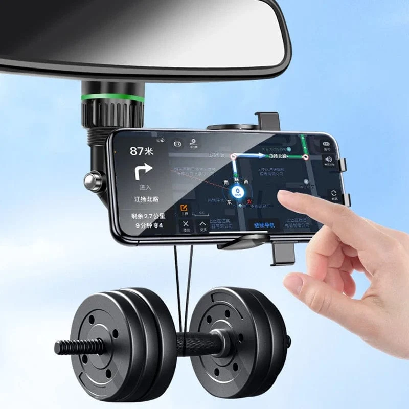 Rückspiegel-Telefonhalter fürs Auto, 360° drehbare Telefonhalterung, GPS-Halterung, universeller Autotelefonhalter für alle Smartphones