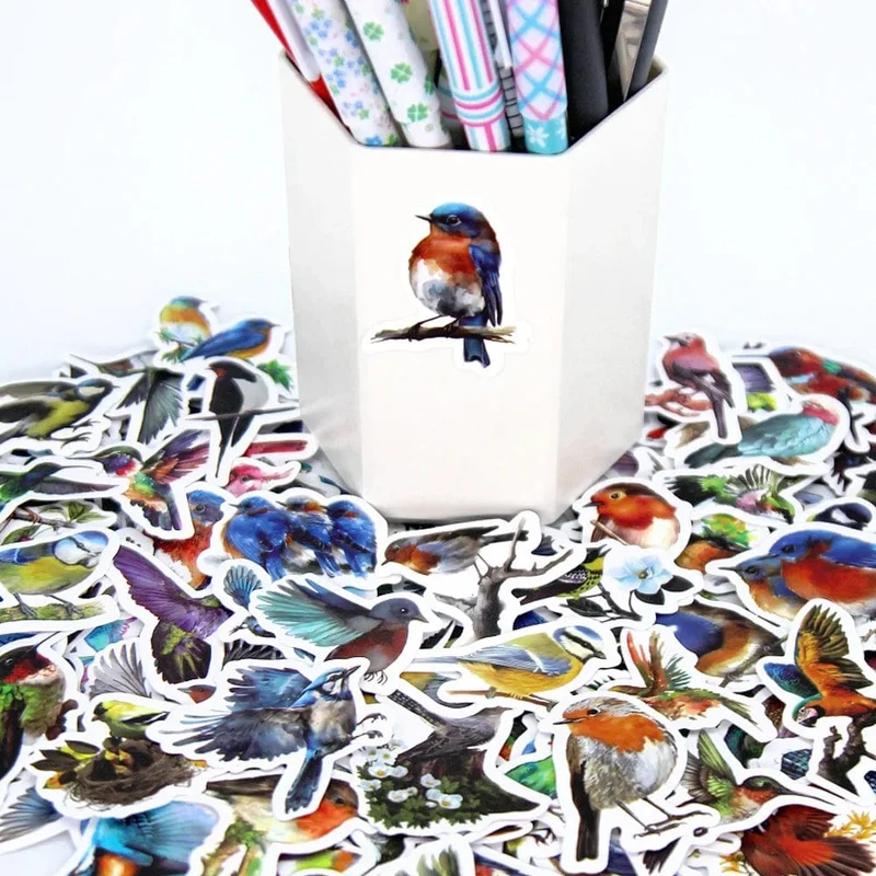 Süße Aufkleber Pack Kawaii Vögel ästhetische Briefpapier liefert viel Büro Schule Lehrer Scrapbooking liefert koreanischen Papier Txt