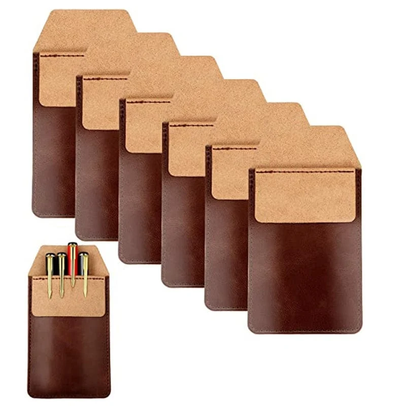 Stiftetasche aus Leder im Vintage-Stil, multifunktionale Stifthülle, Stifthalter, Etui für Büro, Frauen, Männer, Ärzte, Krankenschwestern, Künstler, Lehrer, Geschenk