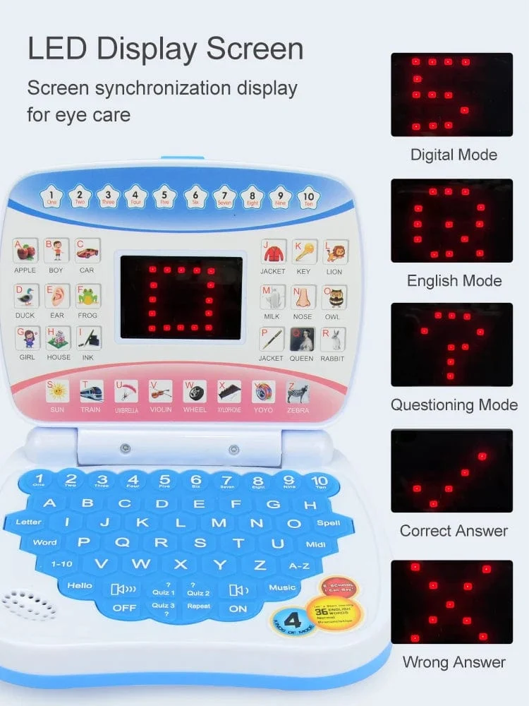 Lernmaschine Laptop Computer Kind Elektronische Vorschule Sprache Bildung Spielzeug Geschenk Kleinkind Kind Entwicklung Kognitive Fähigkeiten