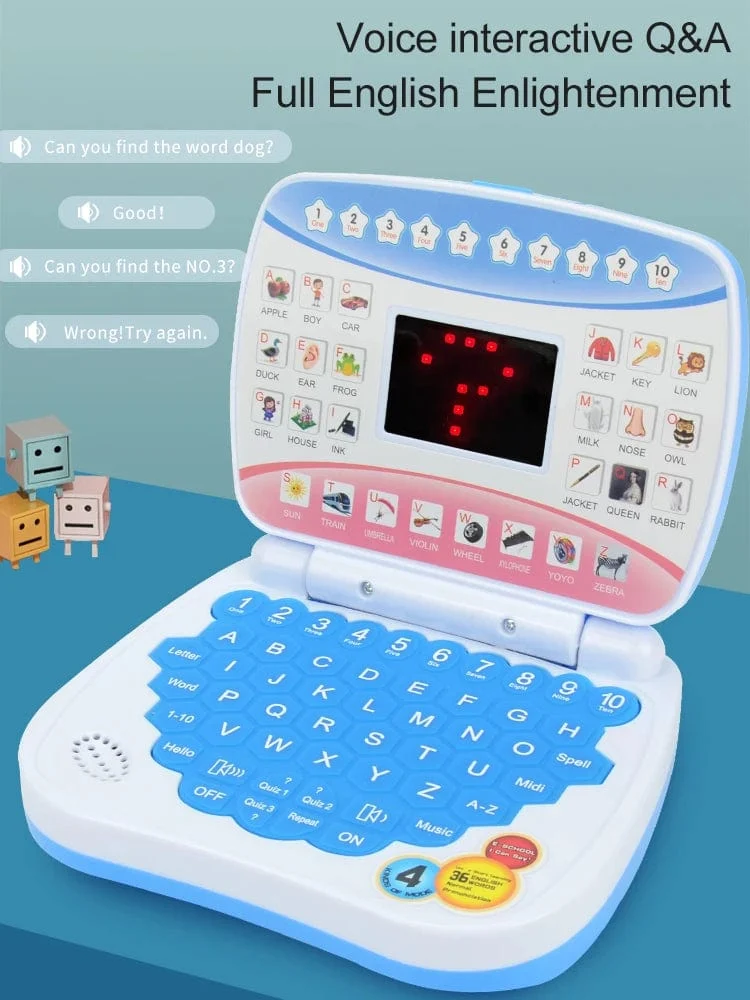 Lernmaschine Laptop Computer Kind Elektronische Vorschule Sprache Bildung Spielzeug Geschenk Kleinkind Kind Entwicklung Kognitive Fähigkeiten