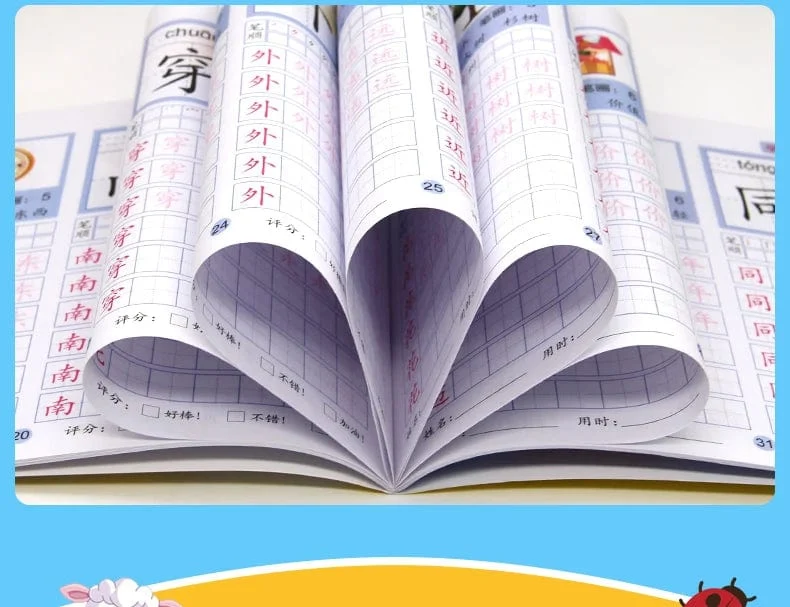 8 bücher/set Kinder Bleistift Chinesischen Tracing Rot 800-Charakter Vorschul Kinder Im Alter Von 3-6 Praxis Copybook Frühen bildung Buch