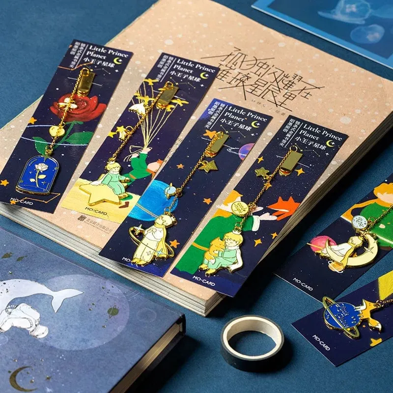 Der Kleine Prinz Planet Serie 12 Design Kette/Metall Lesezeichen Kreative Dekorative Bürobedarf Schüler Geschenk Lehrer Lesen