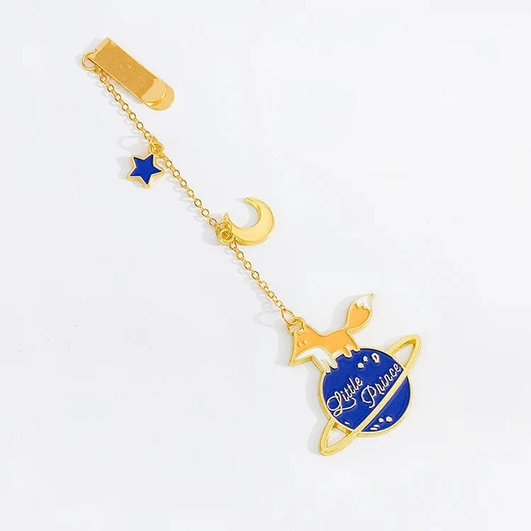 Der Kleine Prinz Planet Serie 12 Design Kette/Metall Lesezeichen Kreative Dekorative Bürobedarf Schüler Geschenk Lehrer Lesen