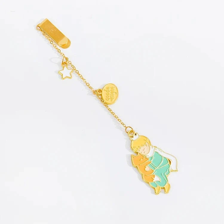 Der Kleine Prinz Planet Serie 12 Design Kette/Metall Lesezeichen Kreative Dekorative Bürobedarf Schüler Geschenk Lehrer Lesen