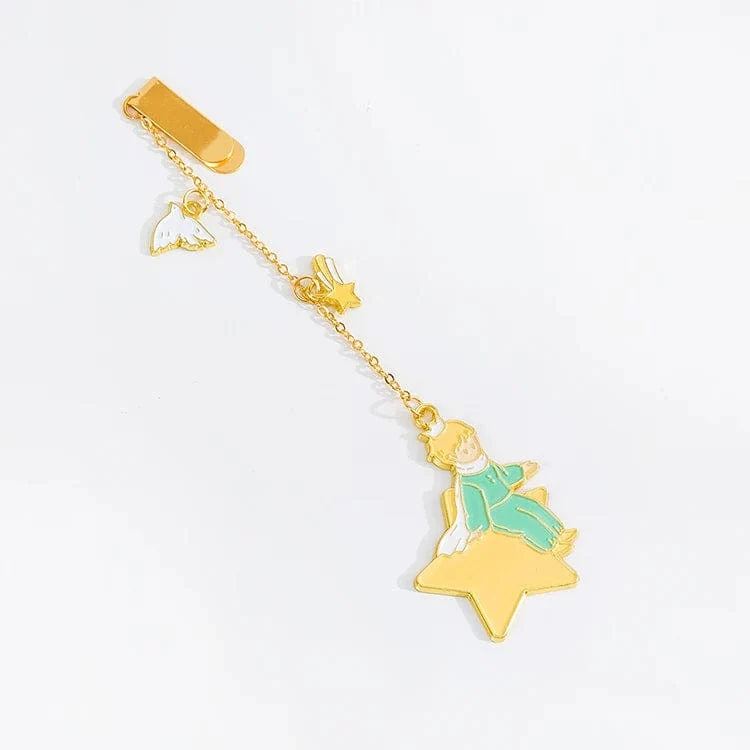 Der Kleine Prinz Planet Serie 12 Design Kette/Metall Lesezeichen Kreative Dekorative Bürobedarf Schüler Geschenk Lehrer Lesen