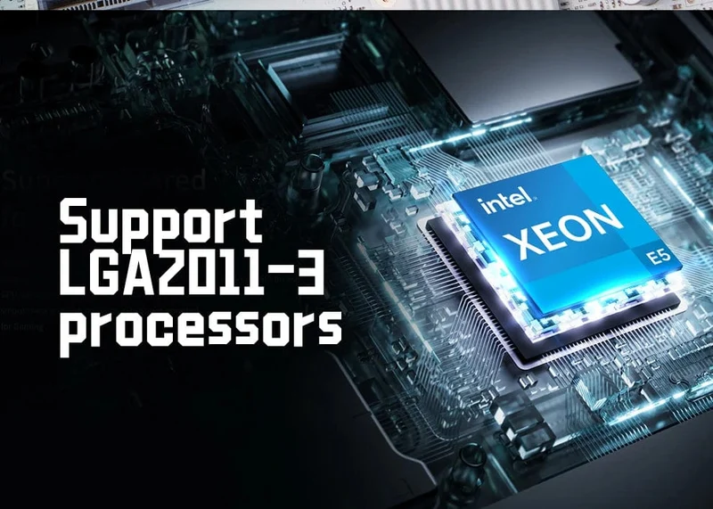 QIYIDA X99-Motherboard D4 LGA 2011 3 mit M.2-Steckplatz unterstützt X99 C612chip DDR4-Speicher SATA3.0 USB3.0 PCI16X