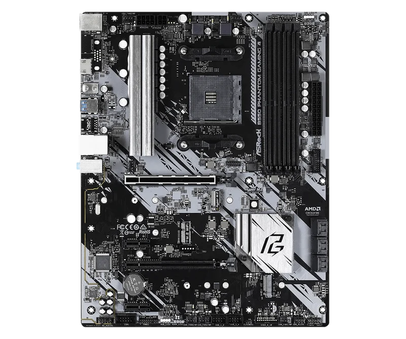 ASRock B550 PHANTOM GAMING 4 Motherboard AMD B550 Sockel AM4 unterstützt Ryzen 5 5500 5700G 4600GE 3400G CPU DDR4 128GB M.2 ATX