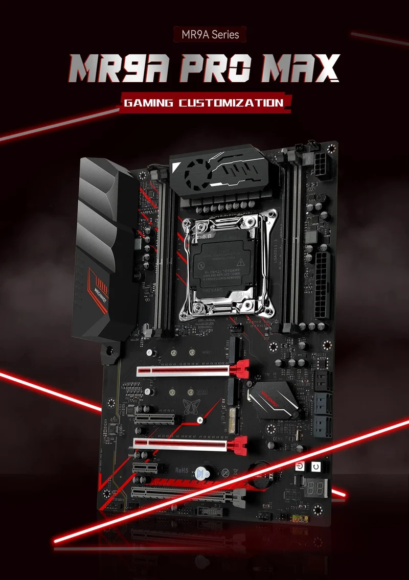 MACHINIST X99 MR9A PRO MAX Motherboard-Unterstützung LGA 2011-3 Intel Xeon E5 V3&V4 CPU-Prozessor-Unterstützung DDR4 RAM-Speicher NVME USB3.0