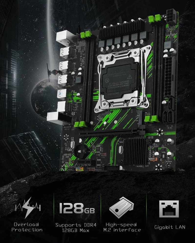 MACHINIST X99 Motherboard X99 PR9 Unterstützung LGA 2011-3 Intel Xeon E5 V3 & V4 CPU DDR4 RAM SATA/NVME M.2 Slot