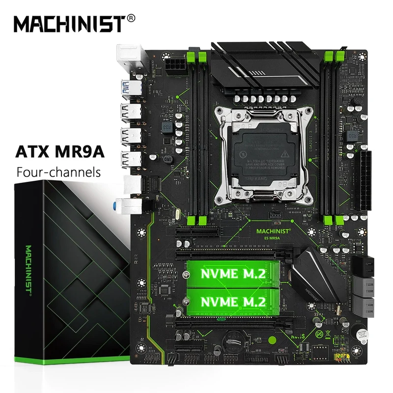 MACHINIST X99 MR9A Motherboard LGA 2011-3 Unterstützung Xeon E5 2667 2690 V4 2670 V3 CPU procesador Set DDR4 Speicher ATX Vier-kanal