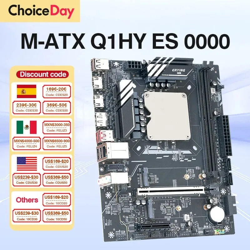 DIY-Gaming-Computer-Motherboard mit Onboard 13. Kit Interposer Core CPU Q1HY ES 0000 (siehe i9 13900HK) 14C20T DDR5 Desktops