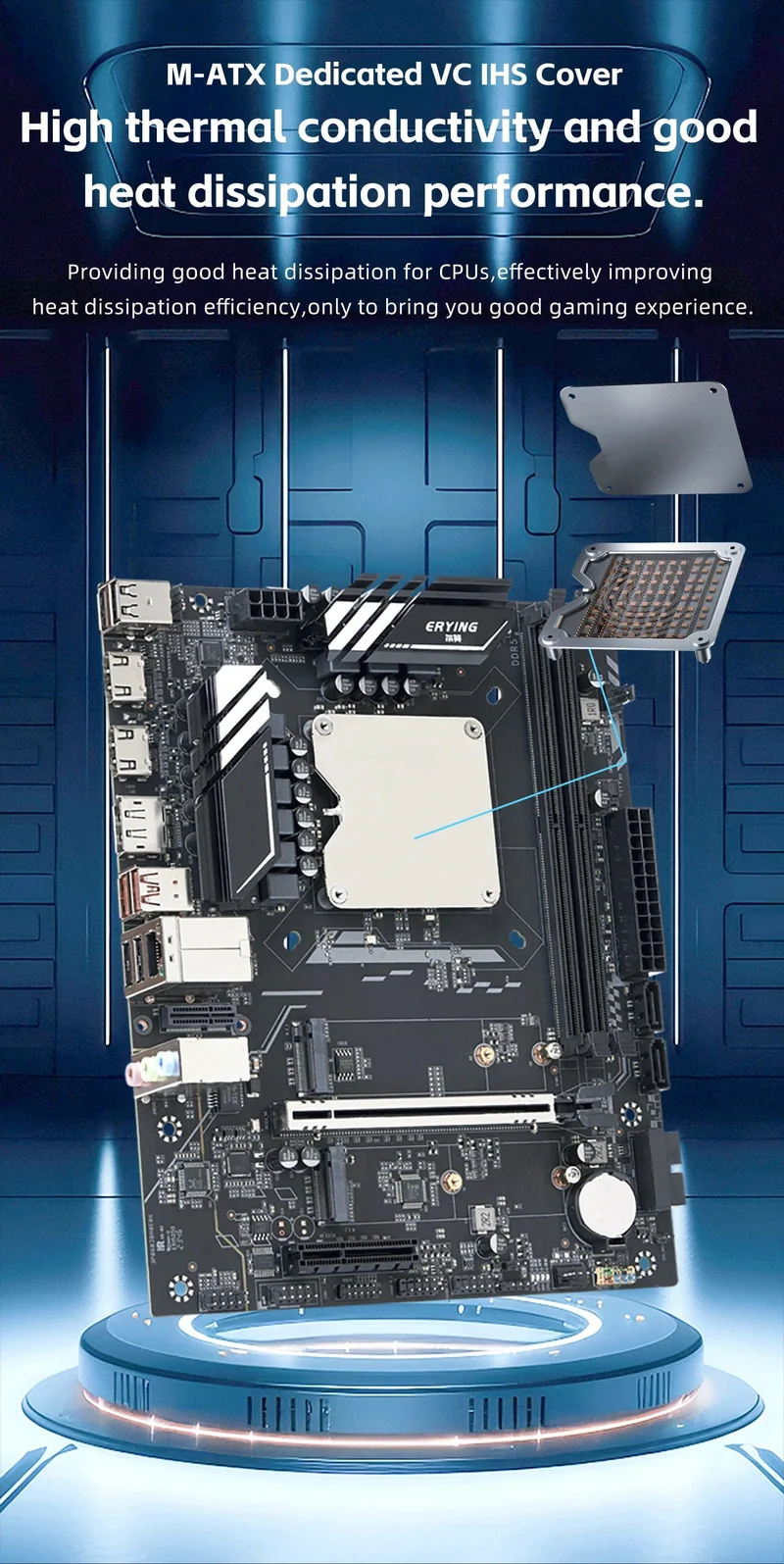 DIY-Gaming-Computer-Motherboard mit Onboard 13. Kit Interposer Core CPU Q1HY ES 0000 (siehe i9 13900HK) 14C20T DDR5 Desktops