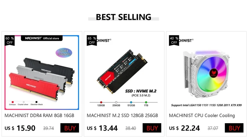 MACHINIST X99 Motherboard Kit Xeon E5 2680 V4 CPU LGA 2011-3 DDR4 RAM 32GB Speicher Combo USB 3.0 NVME M. 2 MR9A PRO Vier Kanal