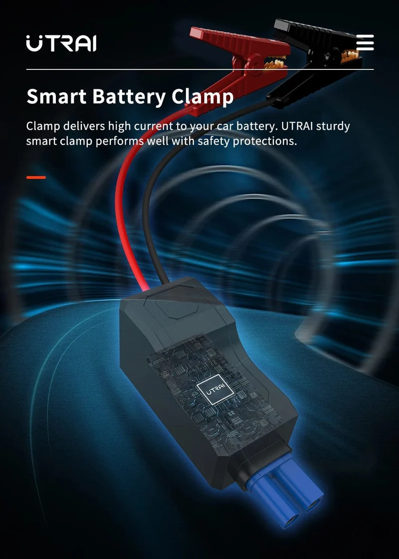 UTRAI 2000A Starthilfe Power Bank Tragbares Ladegerät Ausgangsgerät Für 8.0L/6.0L Notfall Autobatterie Starthilfe