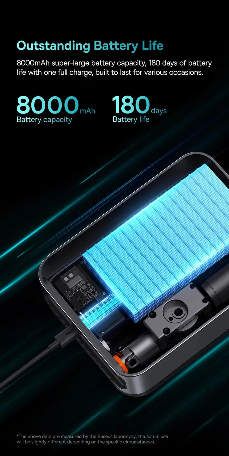 Baseus 2 In 1 Auto Starthilfe Power Bank Luft Kompressor Inflator Pumpe 1000A Tragbare Power Station Auto Batterie Ladegerät Booster