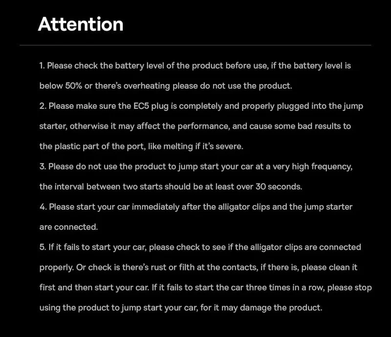 Baseus 1200A Auto-Starthilfe-Powerbank, 12000 mAh, tragbare Batteriestation für 2.5 l/6 l Auto-Notstartgerät