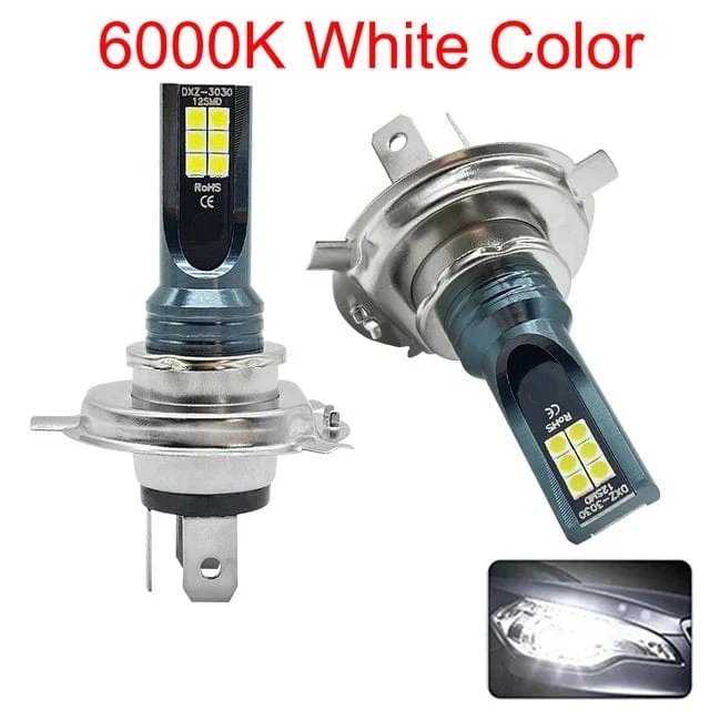 2Pcs H4 H7 LED Scheinwerfer H11 H8 H9 H1 H3 Auto Nebel Licht Led-lampen 9005 9006 Hb3 Hb4 Auto fahren Laufen Lampen 12000LM 12V 6000K
