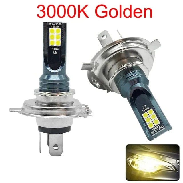 2Pcs H4 H7 LED Scheinwerfer H11 H8 H9 H1 H3 Auto Nebel Licht Led-lampen 9005 9006 Hb3 Hb4 Auto fahren Laufen Lampen 12000LM 12V 6000K