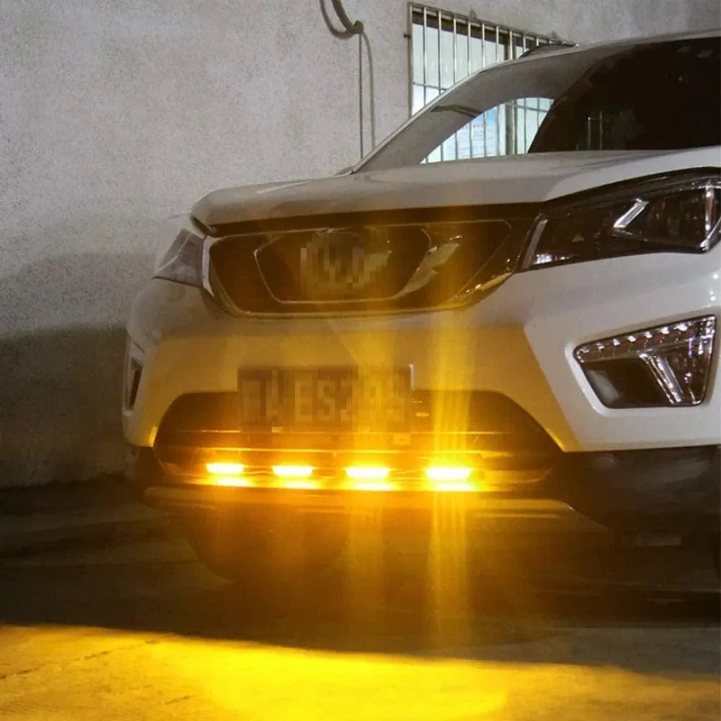 3 LED Auto Kühlergrill Strobe Polizei Lichter Flash Warnleuchte Rot Blau Gelb Rettungsfahrzeug Notfall Blinker Signal Beleuchtung
