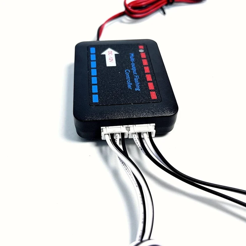 3 LED Auto Kühlergrill Strobe Polizei Lichter Flash Warnleuchte Rot Blau Gelb Rettungsfahrzeug Notfall Blinker Signal Beleuchtung