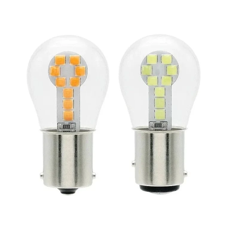 2PCS 1156 BA15S P21W Led 1157 BAY15D P21/5W Lampen Ampulle R5W R10W 18SMD 800LM Auto Nebel Lichter DRL Blinker Lampe 12V Weiß Rot