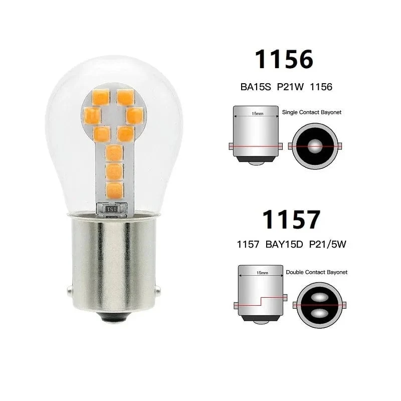 2PCS 1156 BA15S P21W Led 1157 BAY15D P21/5W Lampen Ampulle R5W R10W 18SMD 800LM Auto Nebel Lichter DRL Blinker Lampe 12V Weiß Rot