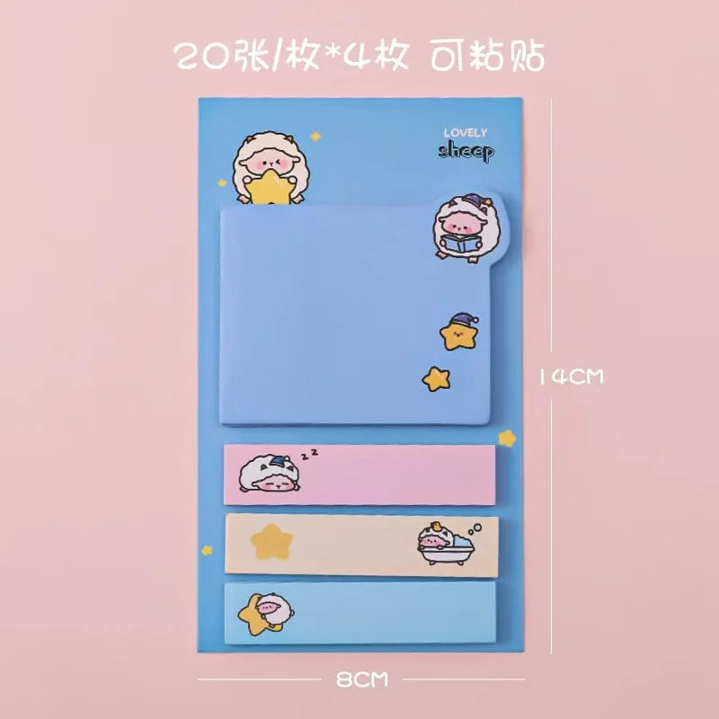 Kawaii Ins Girly Tiere Index Memo Pad N Mal Haftnotizen To Do Liste Planer Aufkleber süße Briefpapier