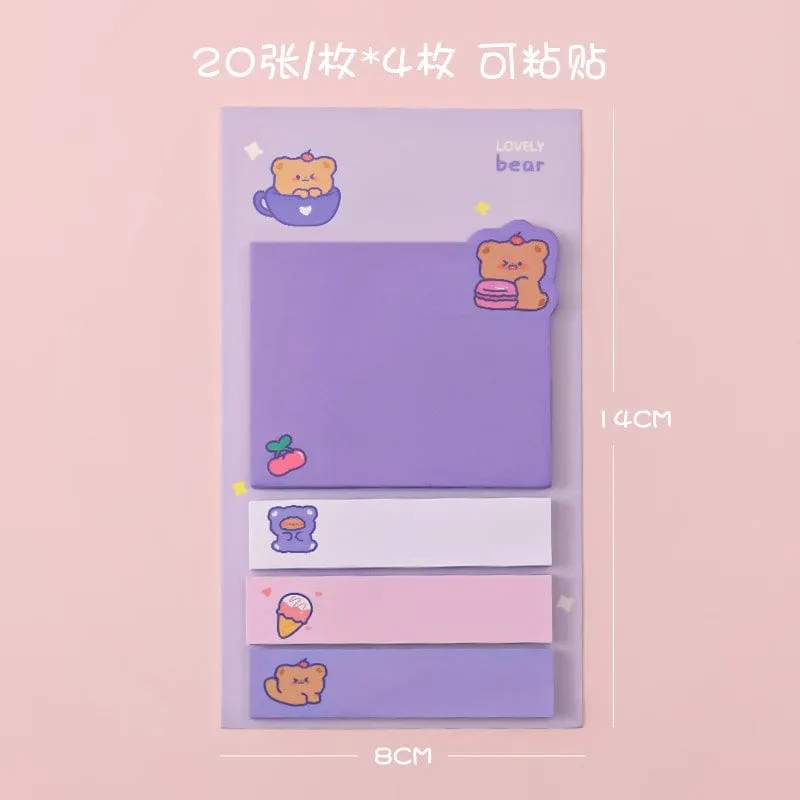 Kawaii Ins Girly Tiere Index Memo Pad N Mal Haftnotizen To Do Liste Planer Aufkleber süße Briefpapier