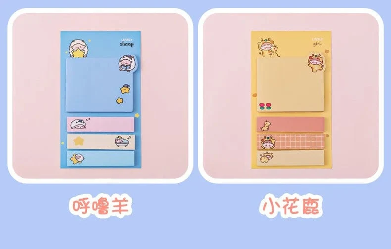 Kawaii Ins Girly Tiere Index Memo Pad N Mal Haftnotizen To Do Liste Planer Aufkleber süße Briefpapier