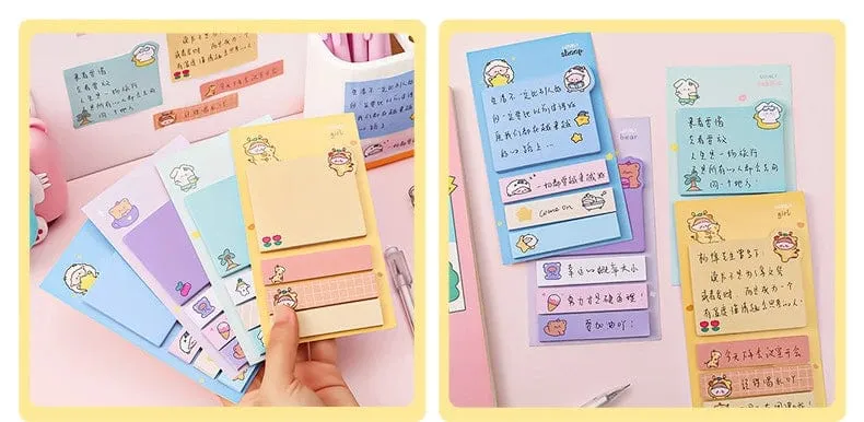 Kawaii Ins Girly Tiere Index Memo Pad N Mal Haftnotizen To Do Liste Planer Aufkleber süße Briefpapier