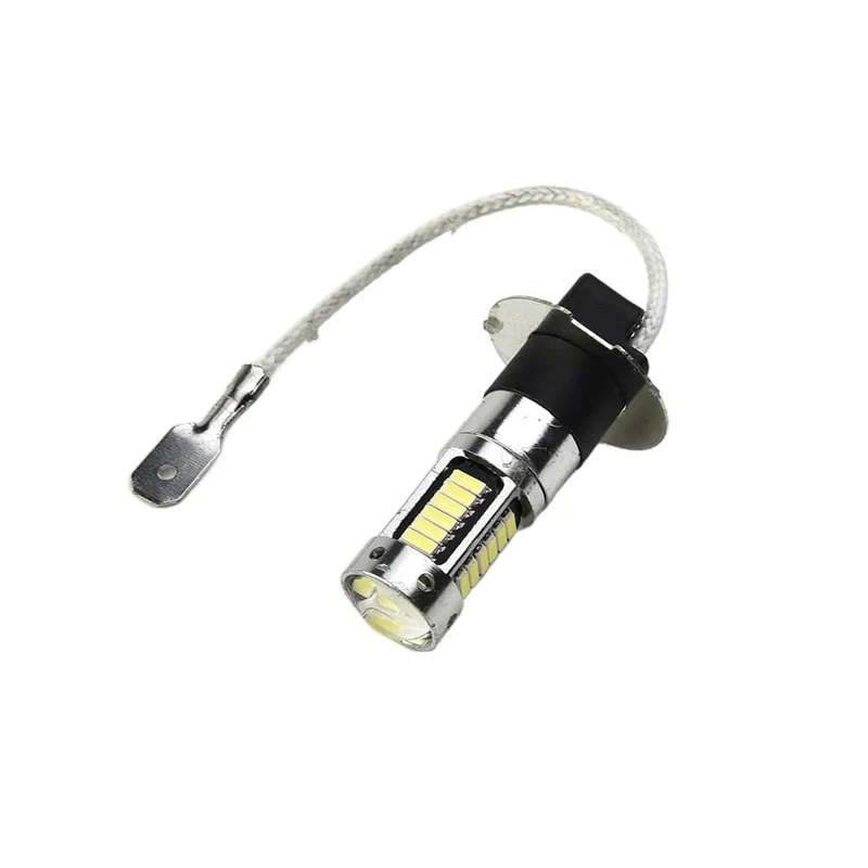 2Pcs 100W H3 LED Nebelscheinwerfer Birnen 6000K 800LM Super White Tagfahrlicht 12V Led Birne Nebel Fahrlichter