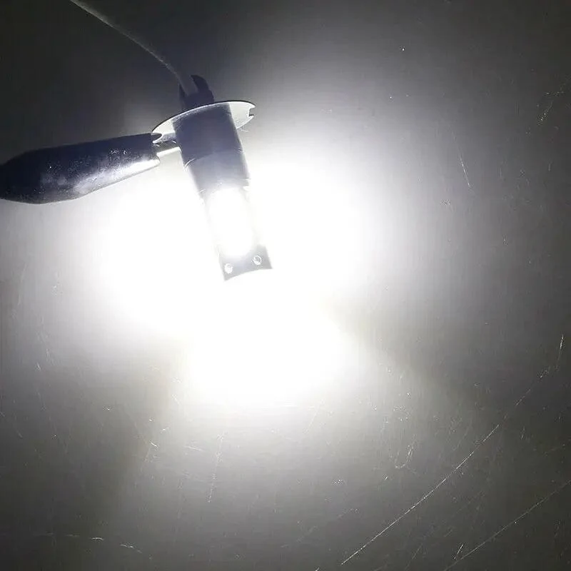 2Pcs 100W H3 LED Nebelscheinwerfer Birnen 6000K 800LM Super White Tagfahrlicht 12V Led Birne Nebel Fahrlichter