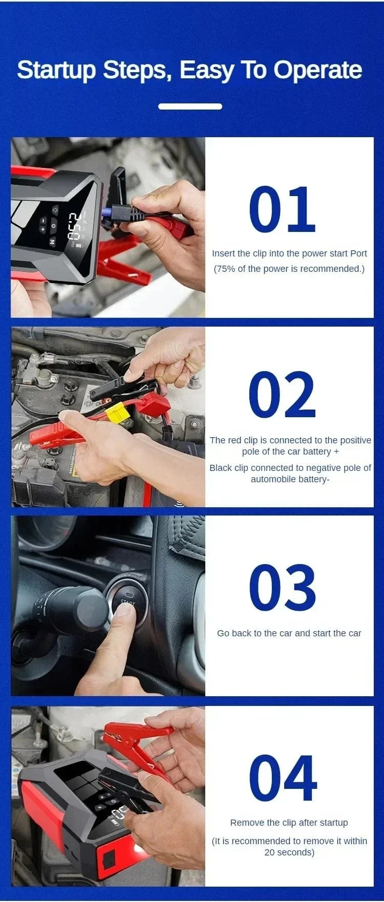 28000mAh Auto Starthilfe Multifunktionale Automotive Notfall Power 150PSI Reifen Inflator Powerbank Luftpumpe Mit Tasche
