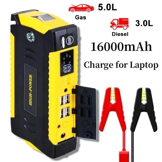 GKFLY 16000mAh Auto Starthilfe Power Bank Auto Batterie Booster Ladegerät 12V Ausgangs Gerät Benzin Diesel Auto Starter Buster