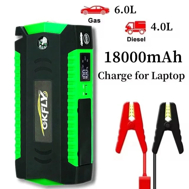 GKFLY 16000mAh Auto Starthilfe Power Bank Auto Batterie Booster Ladegerät 12V Ausgangs Gerät Benzin Diesel Auto Starter Buster