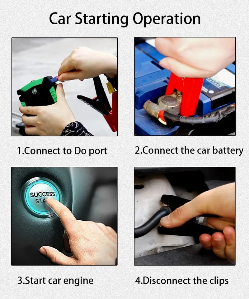 GKFLY 16000mAh Auto Starthilfe Power Bank Auto Batterie Booster Ladegerät 12V Ausgangs Gerät Benzin Diesel Auto Starter Buster