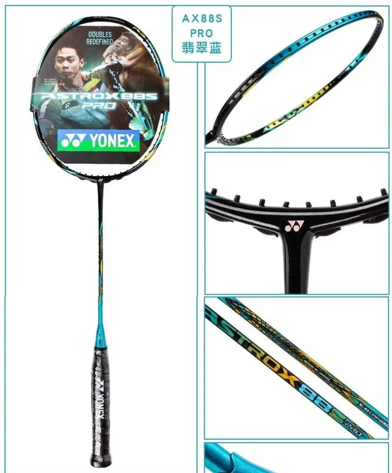 Yonex Badmintonschläger AX99 Pro Weiß AX88D Pro Gold AX88S Pro Blau NF1000Z Carbonfaser-Offensiv-Profischläger