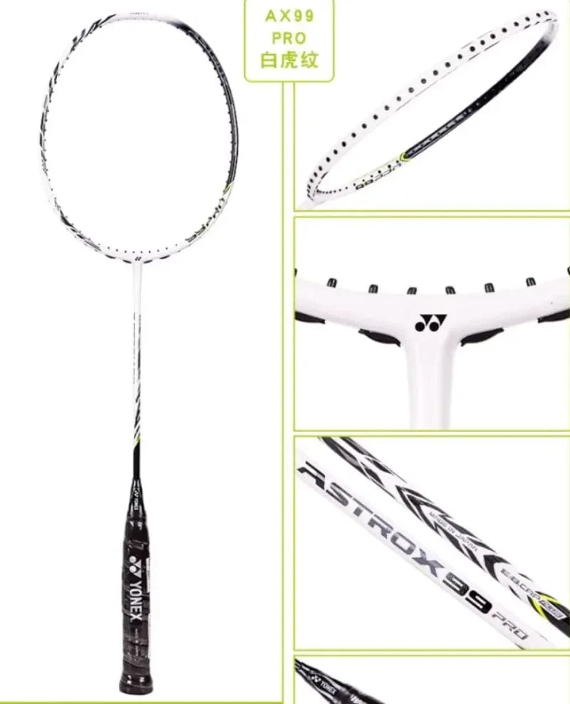 Yonex Badmintonschläger AX99 Pro Weiß AX88D Pro Gold AX88S Pro Blau NF1000Z Carbonfaser-Offensiv-Profischläger