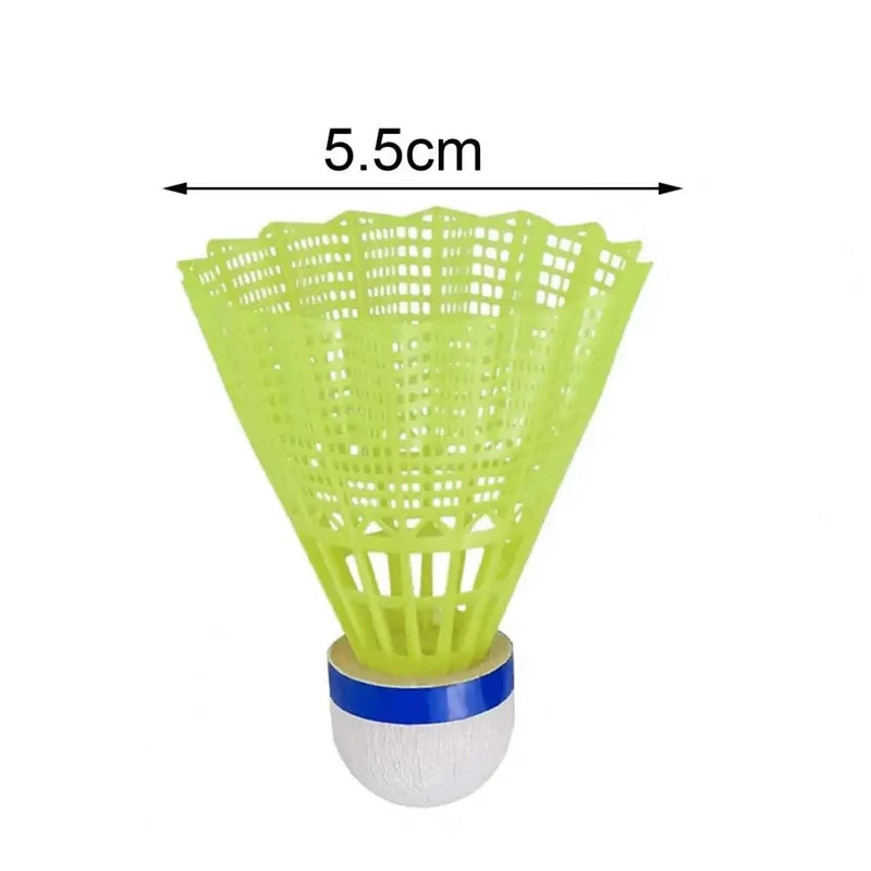 6 Teile/satz Leucht Badminton Bälle LED Schaum Kunststoff Sport Badminton Bunte Licht-up Shuttlecocks Kinder LED Badminton Set