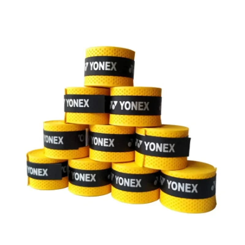 YONEX 10 Teile/los Tennis Schläger Schweißbänder Anti-Slip Atmungsaktive Schweiß Lenker Sport Badminton Bedeckt Draht GripSweat Band