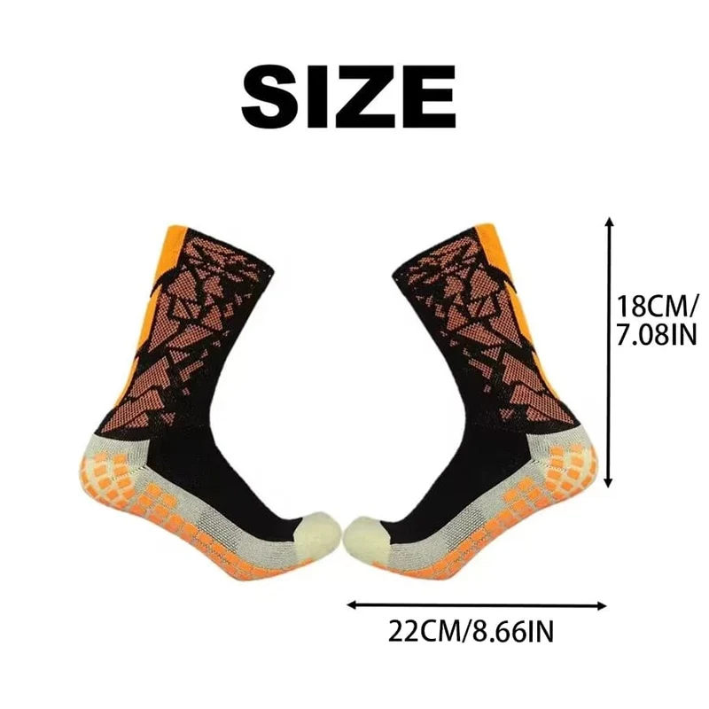 10 Paar New Camo Outdoor Sports Bequeme atmungsaktive Fußballsocken Rutschfeste Silikon-Fußball-Volleyball-Badminton-Yoga-Socken