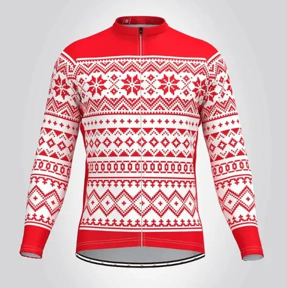 Weihnachten Hässliche Sweate Winter Radfahren Kleidung Männer Radfahren Jersey Warme Jacke Fleece Top Maillot Ciclismo Fahrrad Langarm